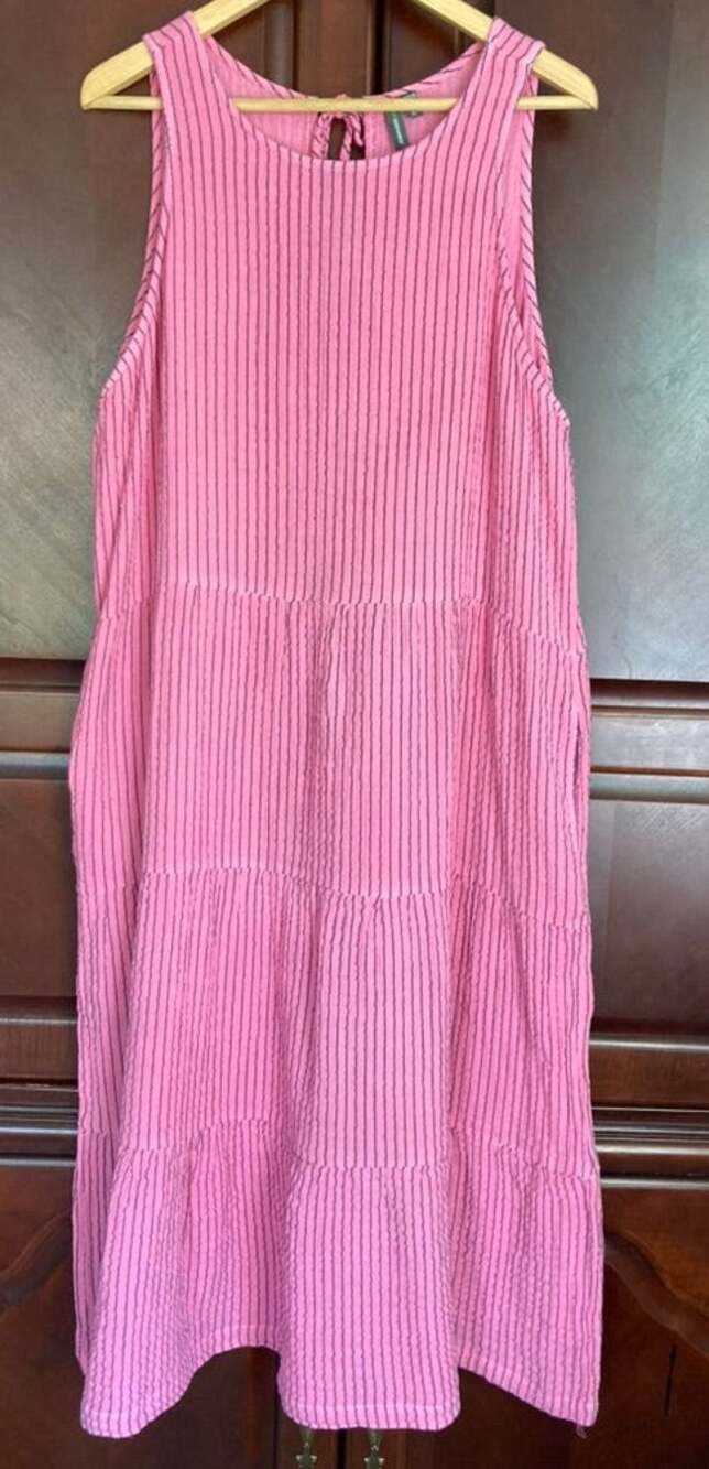 Shannon Passero - Coastal Relaxed Luxury Beach Resort Vacation Tiered Maxi - XL
